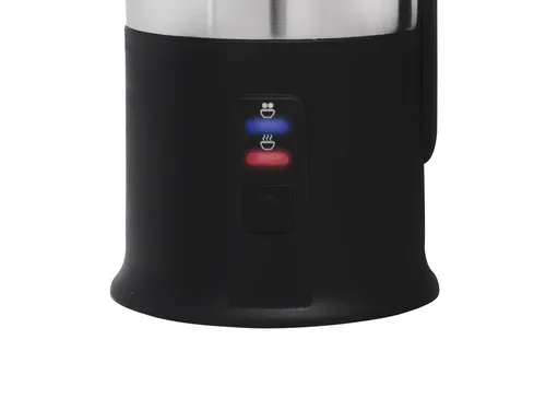 Melkopschuimer Inventum 240ml zwart met rvs
