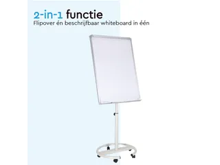 BRASQ Flipover Mobiel Deluxe 70x100cm Magnetisch Wit met accessoires - 2