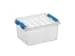 Q-line opbergbox 2L transparant blauw - 20x15x10,4cm
