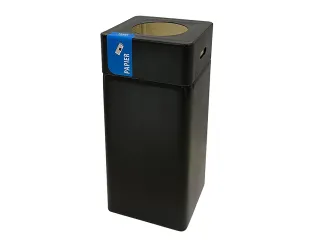 Afvalbak Blackline Papier 105 liter Zwart - 1