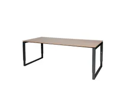 Domino Plus Bureau Hoogte Verstelbaar 2000x900mm Hav/Kers 25mm Zwart