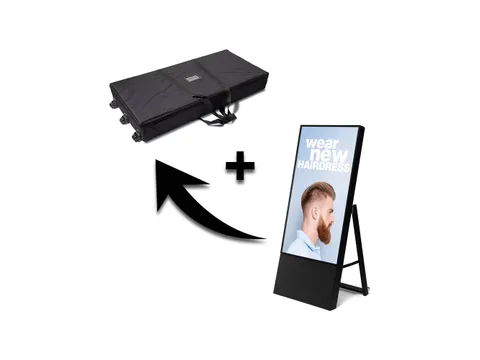 Smart Line Digitaal A-Bord 43 inch Zwart + Trolleykoffer