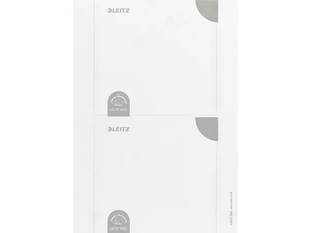Rugetiket Leitz breed/kort 62x192mm zelfklevend wit printbaar