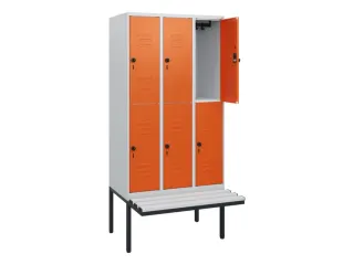 Dubbeldekse dekenkist,HxBxD 1950x900x815mm,3x2vak.,vak B 300mm - 2