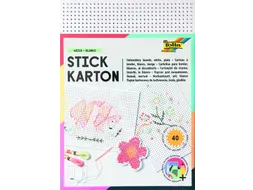 Borduurkaarten Folia 17.5 x 24.5cm 300gr 40 vel wit
