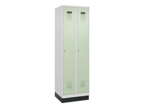 locker,HxBxD 1950x600x500mm,2vak,vak B 300mm,cil.-slot,sokkel