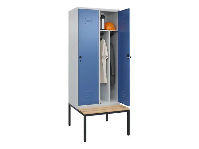 locker voor scheiding van kleding,HxBxD 2120x800x815mm,2vak
