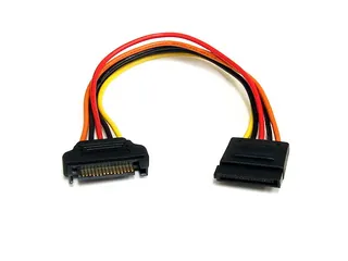 20cm 15-pins SATA Verlengkabel Voeding - 1