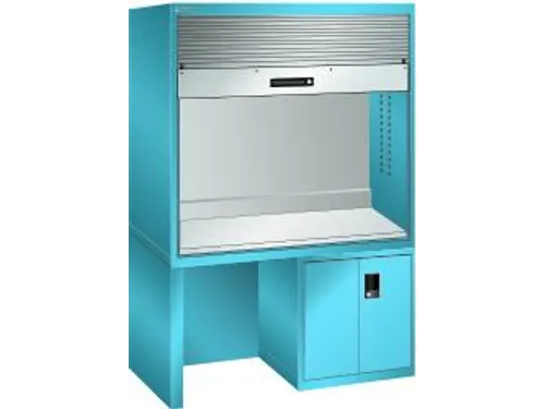 pc-kast,HxBxD 1900x1434x725mm,toetsenbordblad,romp RAL 5012