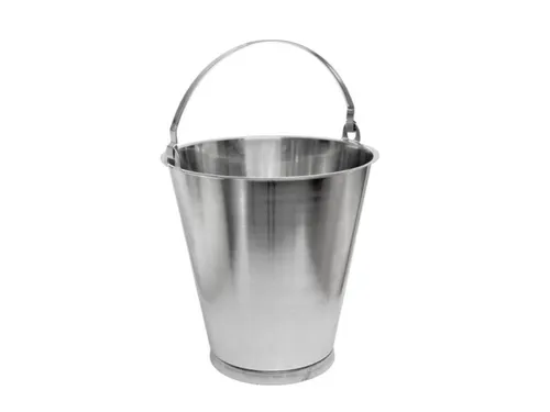 emmer,HxØ 293x300mm,10l,RVS zijdemat gepolijst,m. vloerring