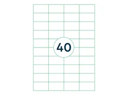 Etiket Rillstab 52.5x29.7mm Wit