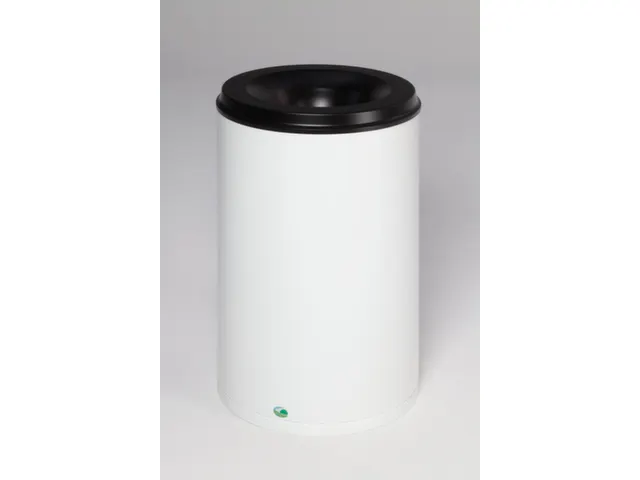 prullenmand zelfblussend 110 liter HxØ 750x465mm kop zwart wit