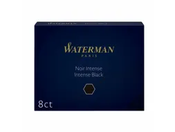 Inktpatroon Waterman lang Zwart 8 stuks