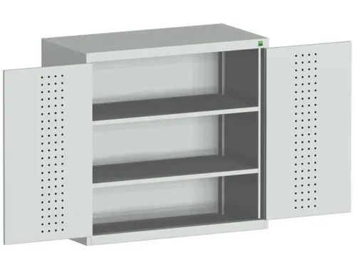 kast met perforaties HxBxD 1000x1050x525mm 2xStalen bodem Ral5010