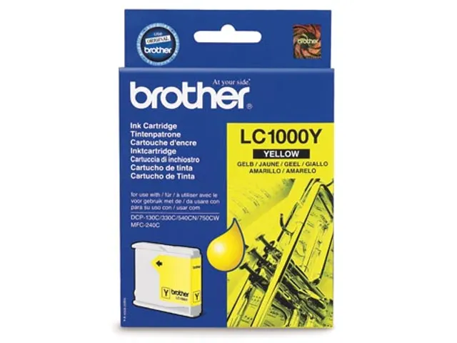 inktcartridge, 400 pagina's, OEM LC-1000Y, geel