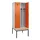 locker met bank,voor scheiding van kleding,HxBxD 2120x800x815mm,2vak