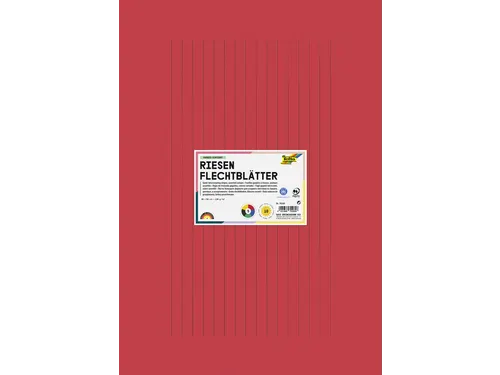 Vlechtpapier Folia 130gr 35x50cm 10 vel assorti kleuren