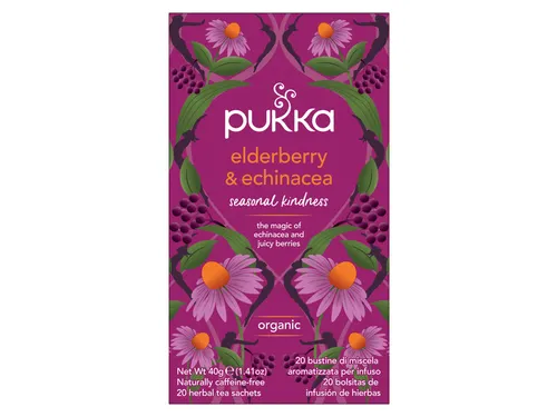 Thee Pukka elderberry en echinacea 20 zakjes