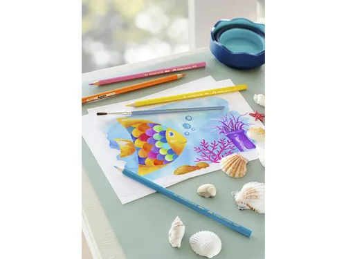 Aquarelpotlood Etui A 12 Stuks + Penseel