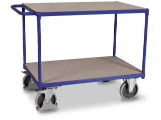 Tafelwagen 500kg 1000x700mm 2 Etages Staalplaat - 2