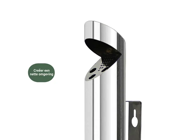 Asbak BRASQ wand AT200 RVS