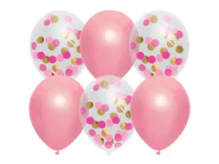Ballonen Haza prinses Roze 30cm 6 stuks