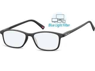 Leesbril Montana +2.00 dpt blue light filter zwart - 1