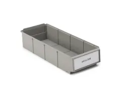 stellingbak,HxBxD 85x160x400mm,PP,grijs