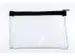 Trousse Kangaro transparent 125x200mm, fermeture éclair noir
