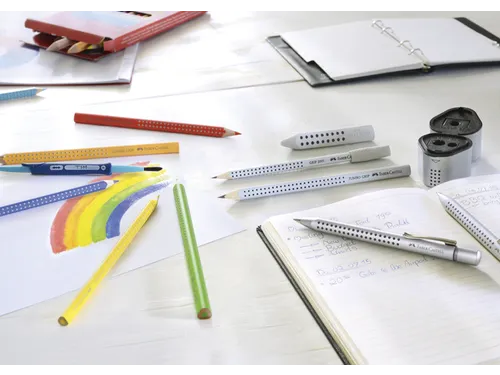 Puntenslijper Faber-Castell 2001 trio grip zilver
