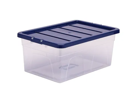 Opbergbox 38 Liter Transparant Blauw