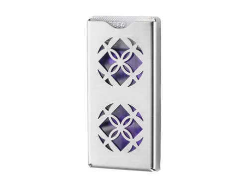 SmartNose luchtverfrisser dispenser RVS met uitgesneden bloemendesign