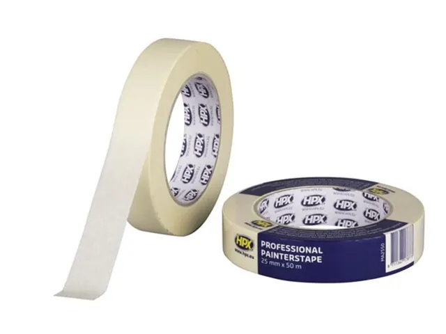Masking Tape 60°C - crèmewit 25mm x 50m