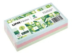 UPM notes 125x75 pastel assorti pak 3x 100 vel blauw, groen, roze