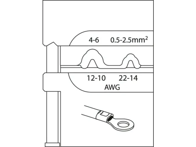 S 8140 E Krimptangset ELEKTRONISCH 4-delig