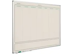 Weekplanner Elegance Engels softline profiel 8mm 90x120cm aluframe