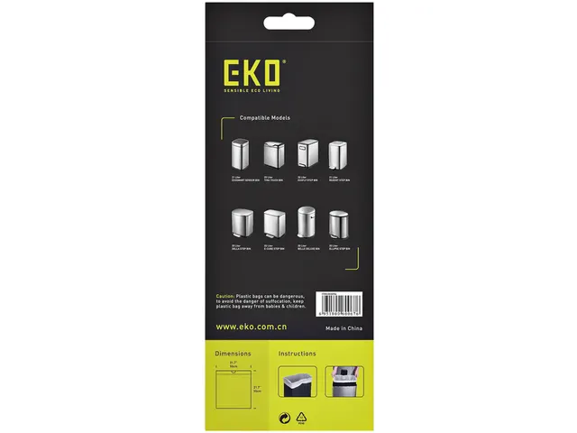 Afvalzak EKO MDPE type D met trekband 55x55cm 18-21 Liter wit
