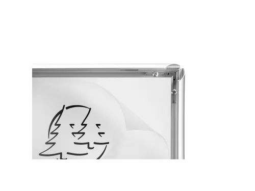 Wand poster lijst A3 aluminium/kristal