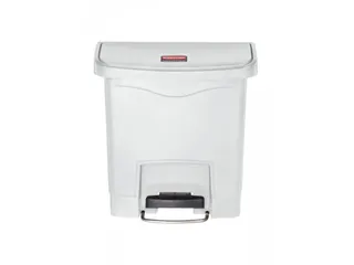 Pedaalemmer Slim Jim Step On Front Kunststof 15 Liter Wit - 1