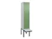 armoire vestiaire noir et blanc,HxlxP 2120x400x815mm,1compart.