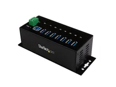 7 Port Industrial USB 3.0 Hub - Metal