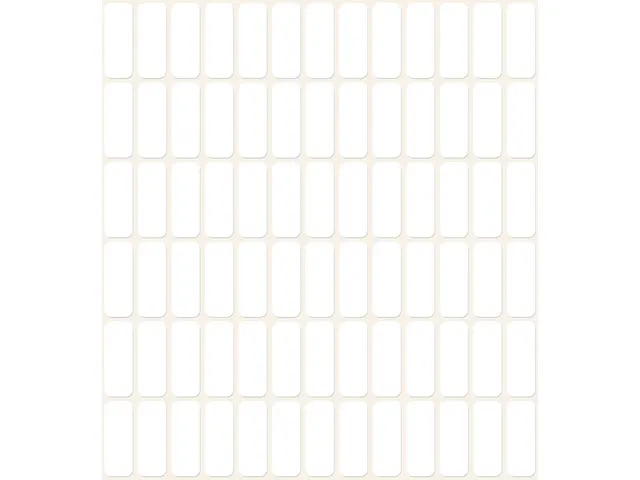 Etiquettes tous usages, blanches 20x8mm boîte 2184 pcs