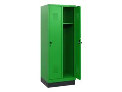 schoollocker,HxBxD 1630x600x500mm,2vak,vak B 300mm,draaigrendel,sokkel