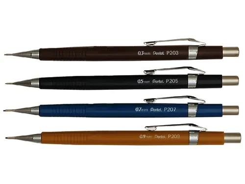 Vulpotlood pentel P205 0.5mm zwart