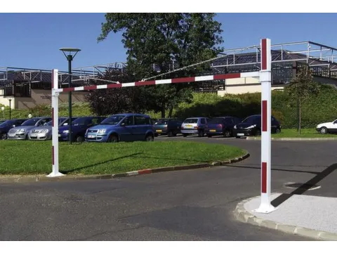 hoogtebegrenzer,HxB 2200x5250-7550mm,paal rood/wit