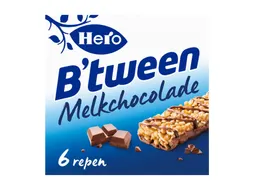 Tussendoortje Hero B'tween melkchocolade 6pack reep 25gr