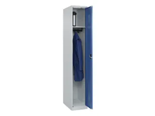 locker,HxBxD 1850x300x500mm,1vak,vak B 300mm,cil.-slot,staand op vloer - 1