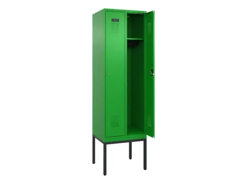 locker,HxBxD 2120x600x500mm,2vak,vak B 300mm,cil.-slot,voetonderstel