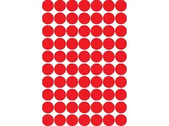 Apli Ronde Etiketten Ø19mm Rood