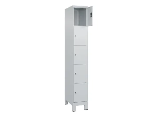 lockerkast,HxBxD 1950x300x500mm,1x5vakken,vak B 300mm,cil.-slot,voeten